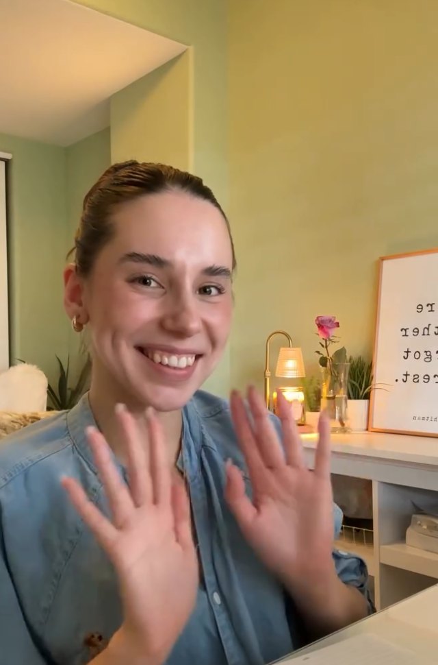 Alex at her desk